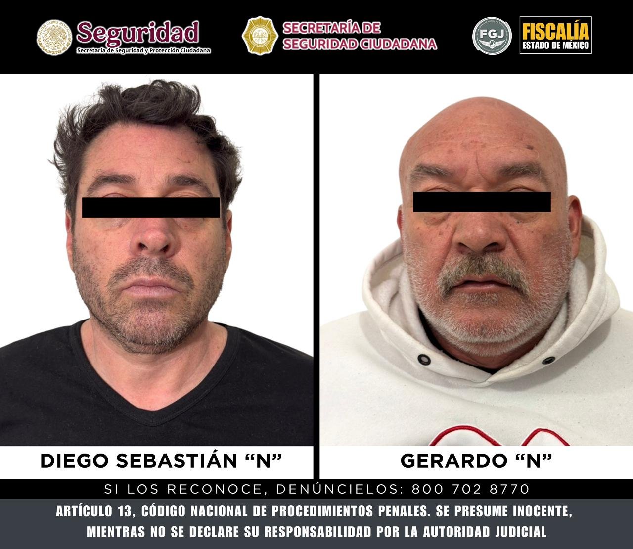 DETIENEN A DIEGO SEBASTIÁN «N» Y GERARDO «N» POR MULTIHOMICIDIO Y CRUELDAD ANIMAL EN ATIZAPÁN