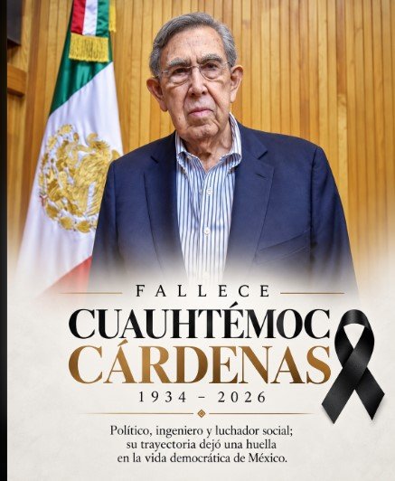 MUERE CUAUHTÉMOC CÁRDENAS A LOS 92 AÑOS, FIGURA HISTÓRICA DE LA IZQUIERDA MEXICANA